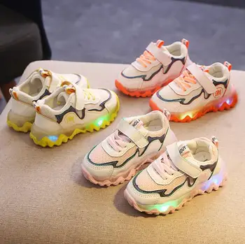 

LED Kids Shoes New Children Luminous Shoes Infant Toddler Baby Girls Boys With Light Luminous Sport Running Shoes Sneakers
