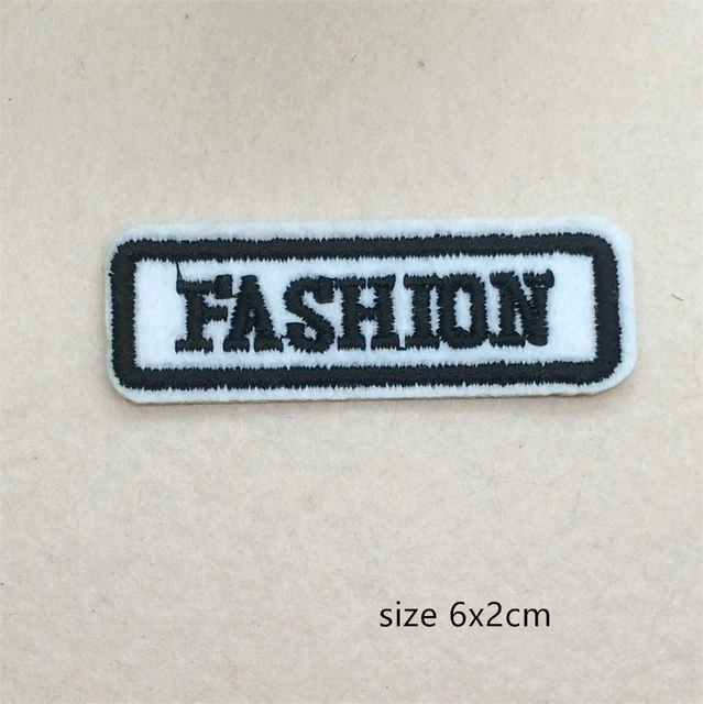 IRON-ON Custom Embroidered Name Patch, Name Tag,Name Badge Rectangular  10X3