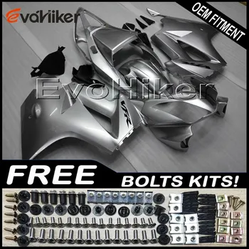 

Custom motorcycle fairing for VFR800 2002-2008 ABS plastic motorcycle panels silver+gifts