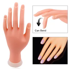 Рука для маникюра тренировочный Маникюр практика рука гибкий подвижный принтер для ногтей Поддельные руки Модель Практика Дисплей для ногтей
