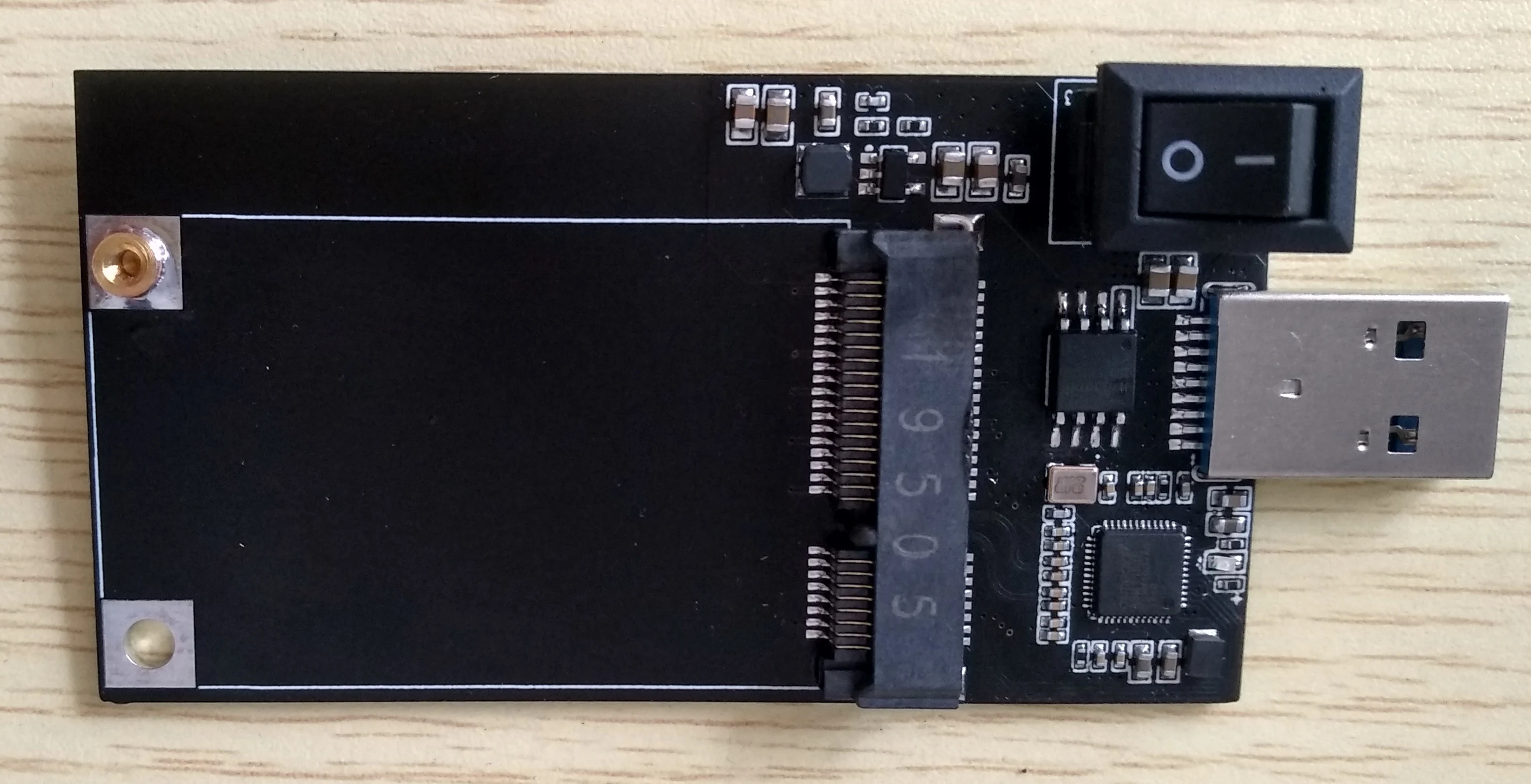 ASM1153EAdapterBoardSolidStateCardOpenerMSATAHardDrivetoUSB