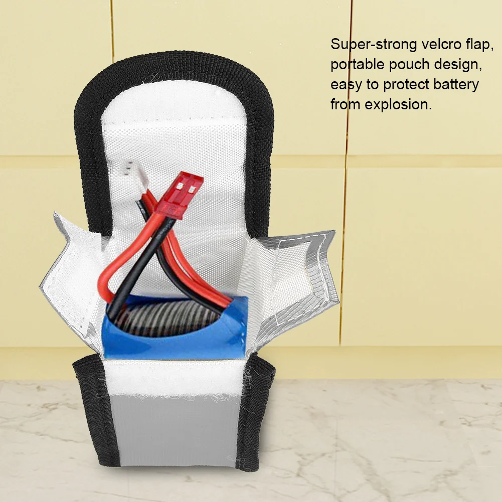 Explosion-Proof Lipo Battery Safety Bag Sleeve Batteries Pouch Charging Protection Sack Battery Safe Battery Explosion-Proof Bag