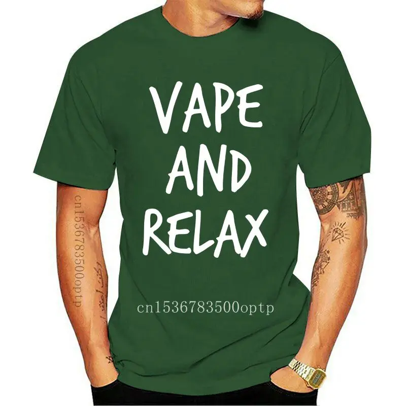 New Vape And Relax Short-Sleeve Unisex T-Shirt Tee Shirt Vaping E-Cig Shirts Coil Clouds Ohm |