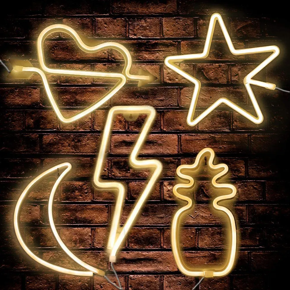 

Neon Sign Battery/USB Operated Clouds Lightning Neon Lights for Christmas Children's Room Party Holiday Gift Bedroom Store Decor