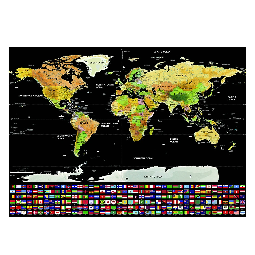 Deluxe Erase карта мира путешествия Скретч Карта мира креативная карта путешествия плакат комнаты домашнего офиса украшения наклейки на стену 42X30 см