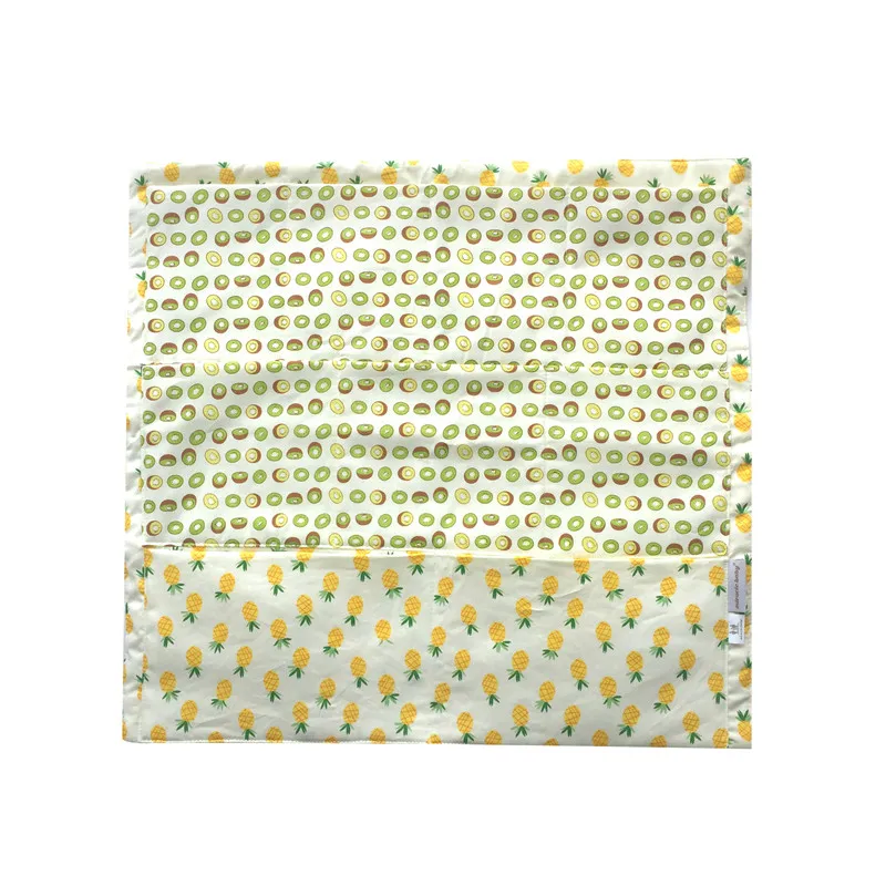 52*56 см муслиновая кровать подвесная сумка для хранения детская кроватка кровать детская хлопковая кроватка Органайзер игрушка подгузник карман для новорожденной кроватки Комплект постельного белья - Цвет: Pineapple