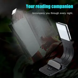Гибкая USB перезаряжаемая книжная лампа для чтения пианино с подсветкой домашний декор фонарик регулируемый светодиодный 4 режима учебы