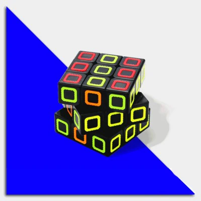 Прозрачный черный 3x3x3 Mo Fang Ge волшебный куб-случайный стиль упаковки Детские Кубики Игрушки Рождественский подарок