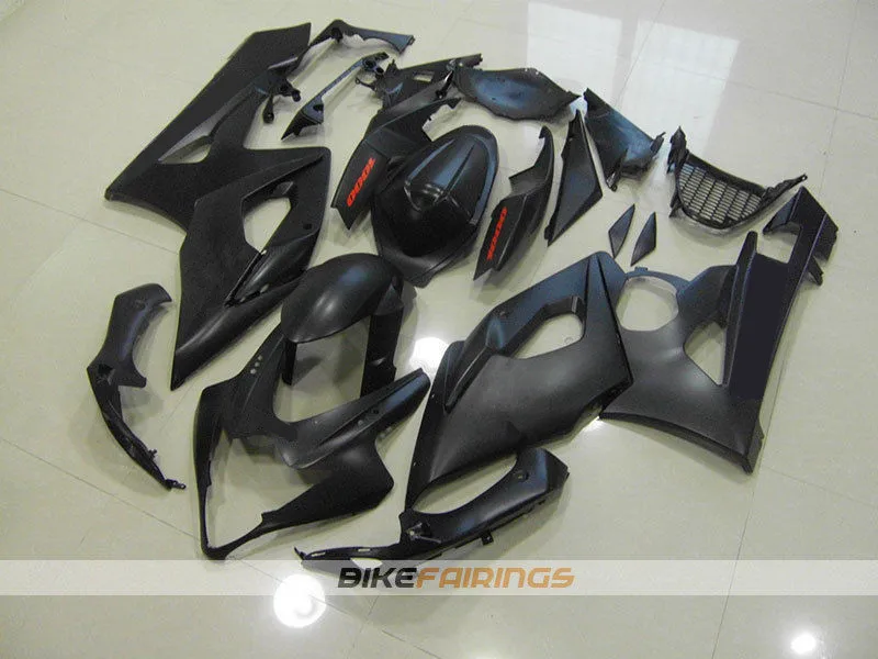 Обтекатель комплект для Suzuki GSXR1000 GSXR-1000 K5 05 06 год 2005 2006 ABS пластик мотоцикл обтекатель капот на заказ черный матовый