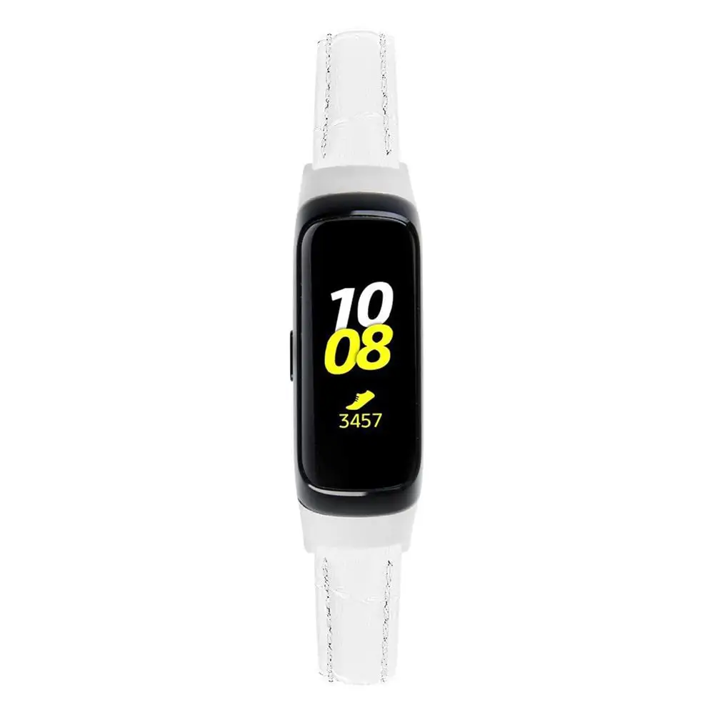 Для Galaxy Fit SM-R370 сменный Браслет Премиум кожаный ремешок умный Браслет для наручных часов ремешок аксессуары