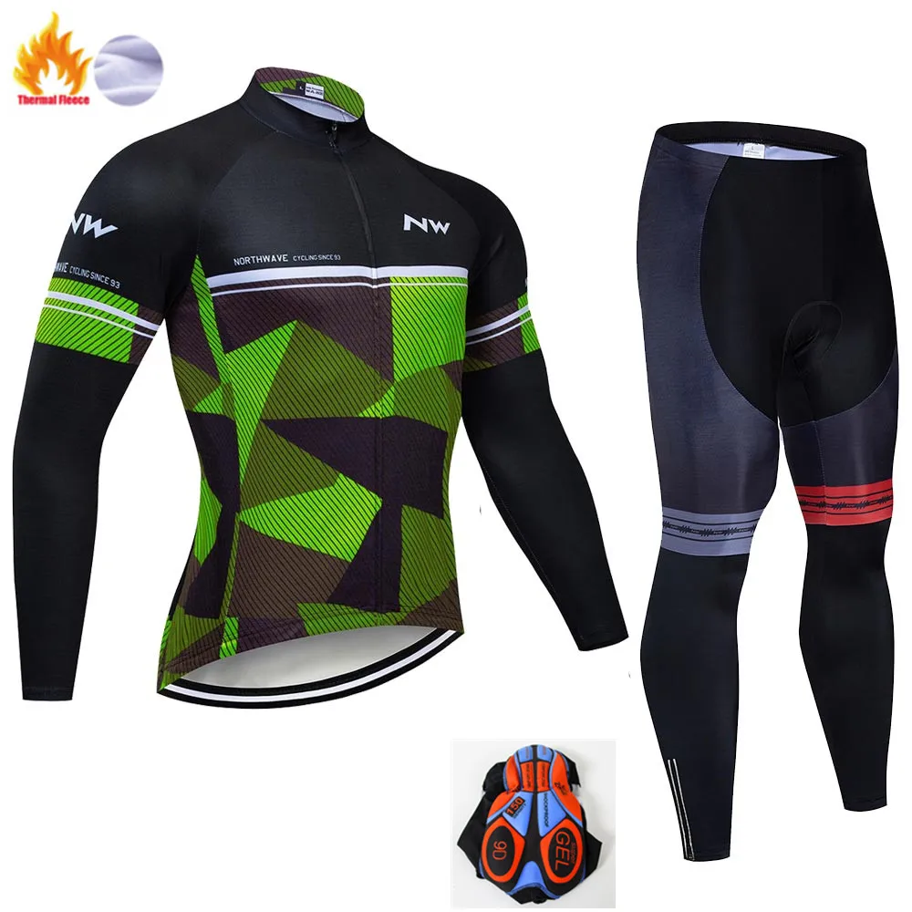 Winter Cycling suit Northwave велосипедная майка весна/осень велосипедная одежда Ropa Ciclismo Мужские дышащие майки PRO TEAM тренировочная майка - Цвет: Winter Cycling suit