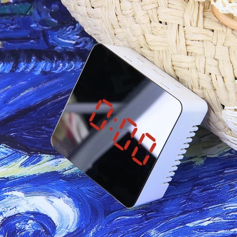 JULY'S SONG Digital Mirror Despertador LED Alarm Clock Thermometer Clock Electronic Table Clock Mul