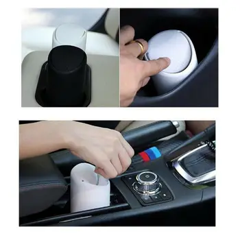 

Container Car Trash Can Rubbish Garbage Bin Holder Accessories Interior 16cmx6.5cm 1pcs