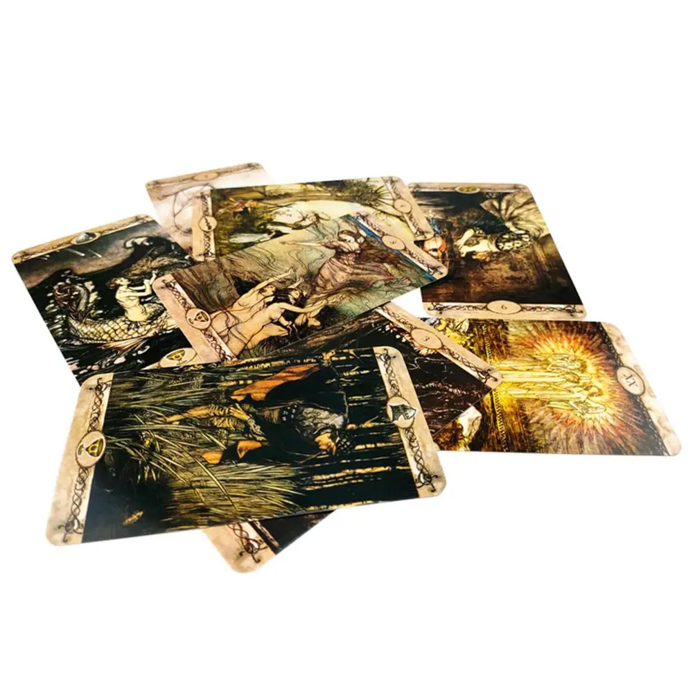 

Brand New and High Quality 78-Card Deck Rackham Tarots Divination Fate Oracle Cards Family Party Board Game English Version