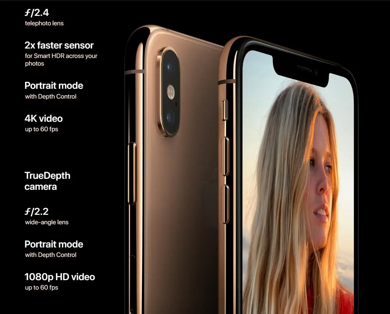 Original Genuine Apple iPhone XS Max 6.5" Face ID RAM 4GB ROM 64GB/256GB/512GB Smartphone IOS A12 Bionic NFC LTE 4G Cell Phone