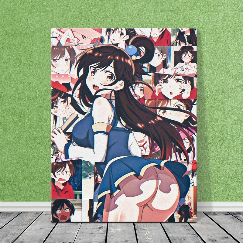  Kanojo Okarishimasu Anime Poster (21) Art Poster Canvas  Painting Decor Wall Print Photo Gifts Home Modern Decorative Posters  Framed/Unframed 16x24inch(40x60cm) : Hogar y Cocina