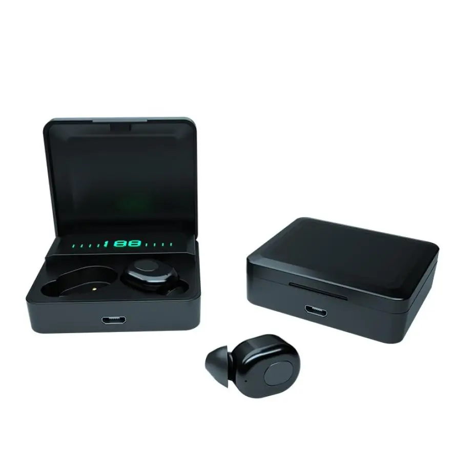 

Bluetooth V5.0 Stereo Earphone Wireless IPX7 Waterproof Touch Earbuds Headset Noise Reduction LED Display Charge Case Head phone