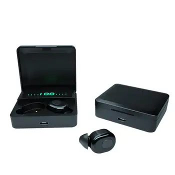 

Bluetooth V5.0 Stereo Earphone Wireless IPX7 Waterproof Touch Earbuds Headset Noise Reduction LED Display Charge Case Head phone