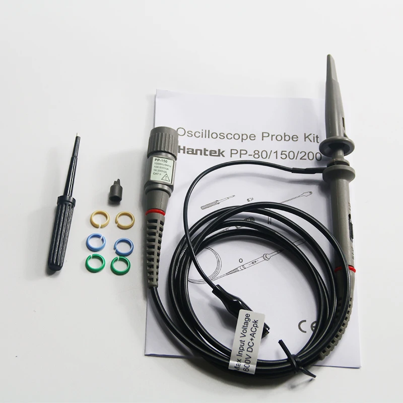 Hantek PP-80/PP-150/PP-250 Digital Oscilloscope Probes 60MHZ 100MHZ 250MHZ Osciloscopio Tester Accessories digital oscilloscope oscilloscope probe oscilloscope probe kit