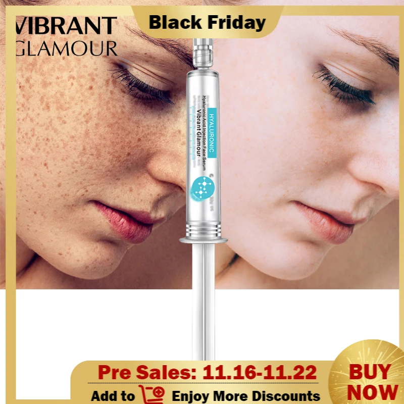 

VIBRANT GLAMOUR Hyaluronic Acid Face Serum Anti-wrinkle Acne Essence Whitening Moisturizing Shrink Pores Nourishing skin care