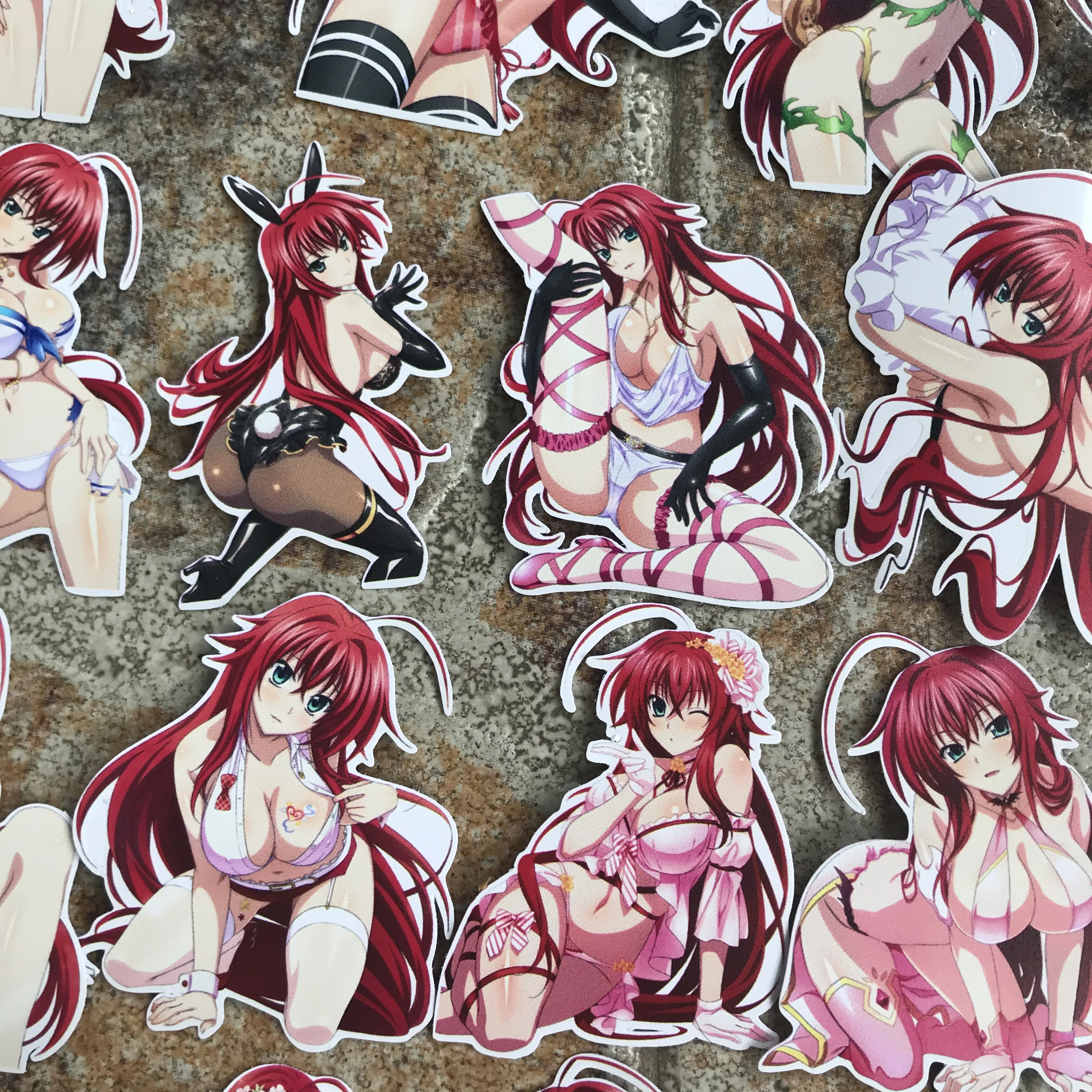 zk45 Sexy waifu Beauty JDM Anime High School DXD  Rias Gremory Vinyl  sticker bomb for Car Styling Bike Motorcycle Phone Laptop