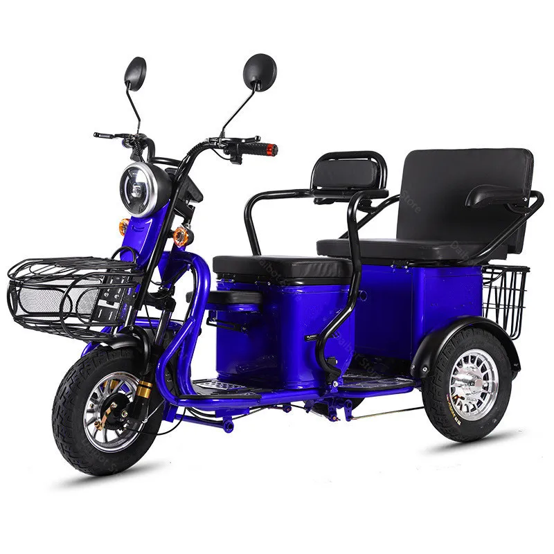 Electric Elderly Scooter Three Wheels Electric Scooters 80KM 60V 800W Portable 3 Wheel Electric Motorcycle With Shopping Basket (21)