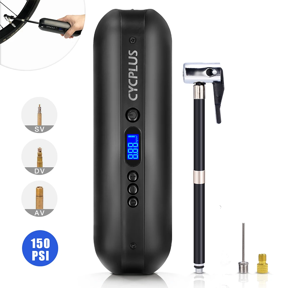 Cycplus A3 Electric Bicycle Pump For Car Compressor Air Inflator High
