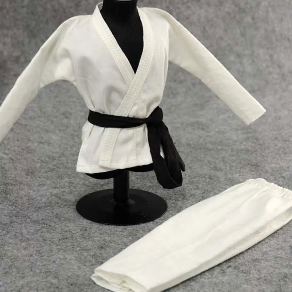 1/6 Scale Judo Gi White Uniform Kung Fu Suit For 12" Hot Toys Male Figure 