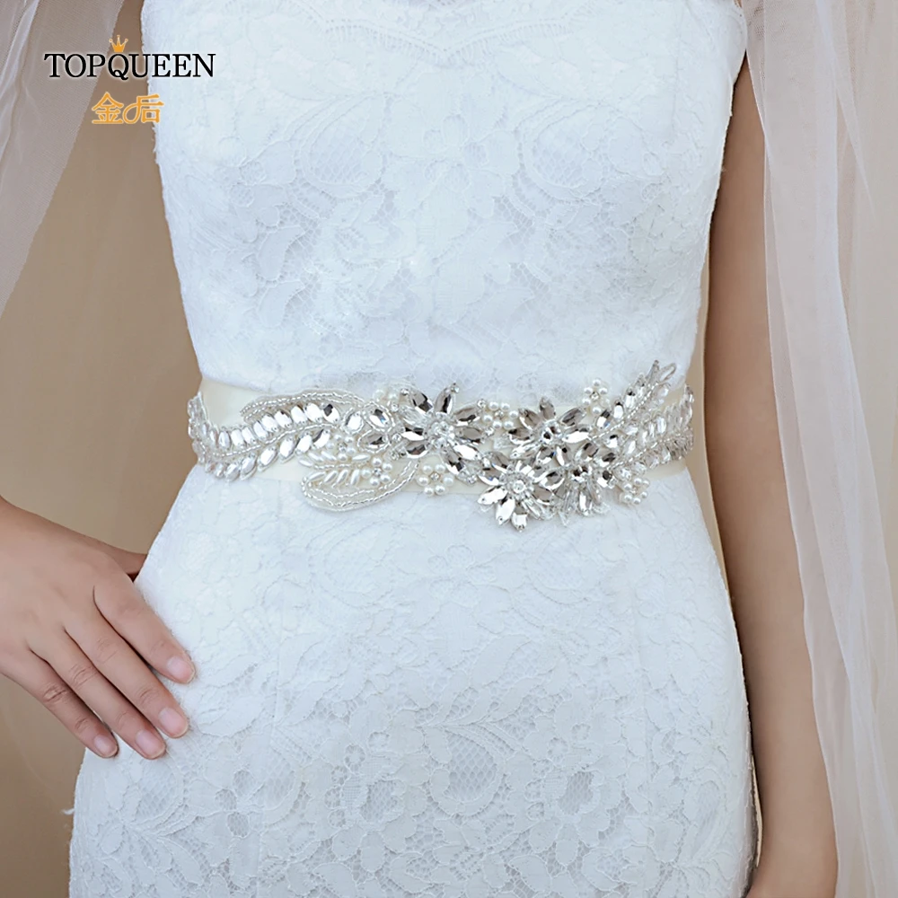 TOPQUEEN S182, женский пояс ручной работы, свадебное вечернее платье, пояс, пояс для невесты, пояс для невесты, вечерние, украшенные ремни