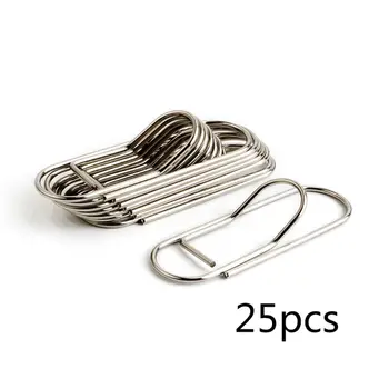 

25Pcs Stainless Steel Pen Holder Clip for Notebook Journals Paper Office Supply X6HB