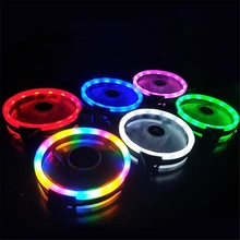 

120mm PC Computer Case Fans Ultra Silent LED Cooling Fan DC 12V 3Pin Big 4Pin Radiator Cooler with Anti-Vibration Rubber