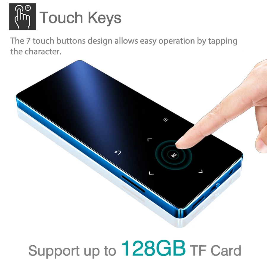 REDANT mp4 плеер bluetooth mp3 MP4 музыкальный портативный медиаплеер тонкий с 1 8 дюймовыми