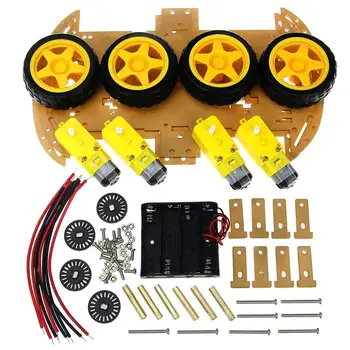 

Smart Robot Car Chassis Kit with Speed Encoder 4WD & Battery Box for Arduino