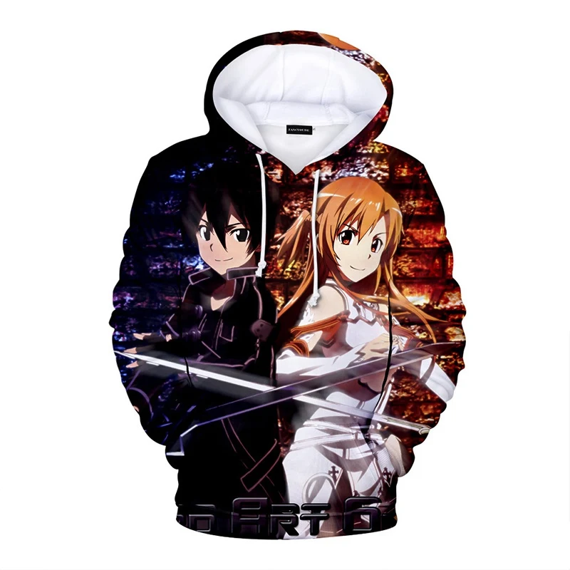 Sudaderas de mujer; обувь для вечеринки в Стиле косплей Sword Art толстовки с капюшоном «Online» аниме SAO Для женщин, свитер с длинными рукавами и капюшоном Повседневное Мода уличная толстовка с капюшоном