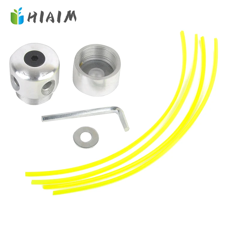 Aluminum Grass Trimmer Head Brush Cutter Head Lawn Mower Cutting Line Trimmer Replacement Tool Part