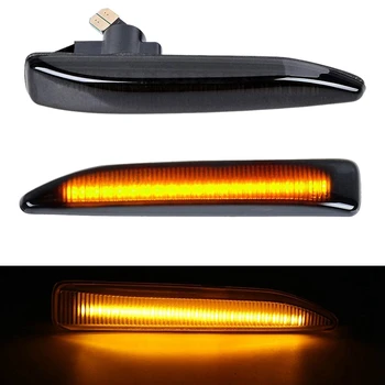 

2Pcs Car LED Side Marker Lights Turn Signal Light Side Repeater Lamp for BMW 7 Series E65 E66 E67 E68