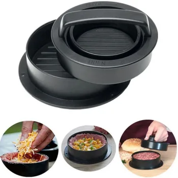 

ABS Hamburger Maker Hamburger Press Round Shape Non-Stick Chef Cutlets Hamburger Meat Beef Grill Burger Press Patty Maker Mold