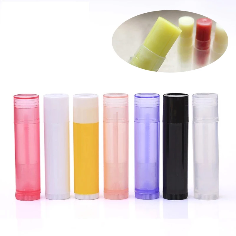 100pcs 5g Transparent Lip Gloss Tubes Empty Lipstick Balm Travel Bottle