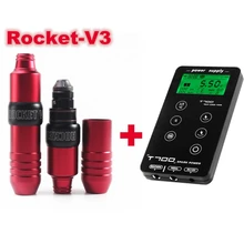 Новинка, машинка для татуировки, ручка, Rocket-V3, швейцарский мотор, Мощный Тихий, для тату, лайнер, шейдер с T-700, тату, мощный набор