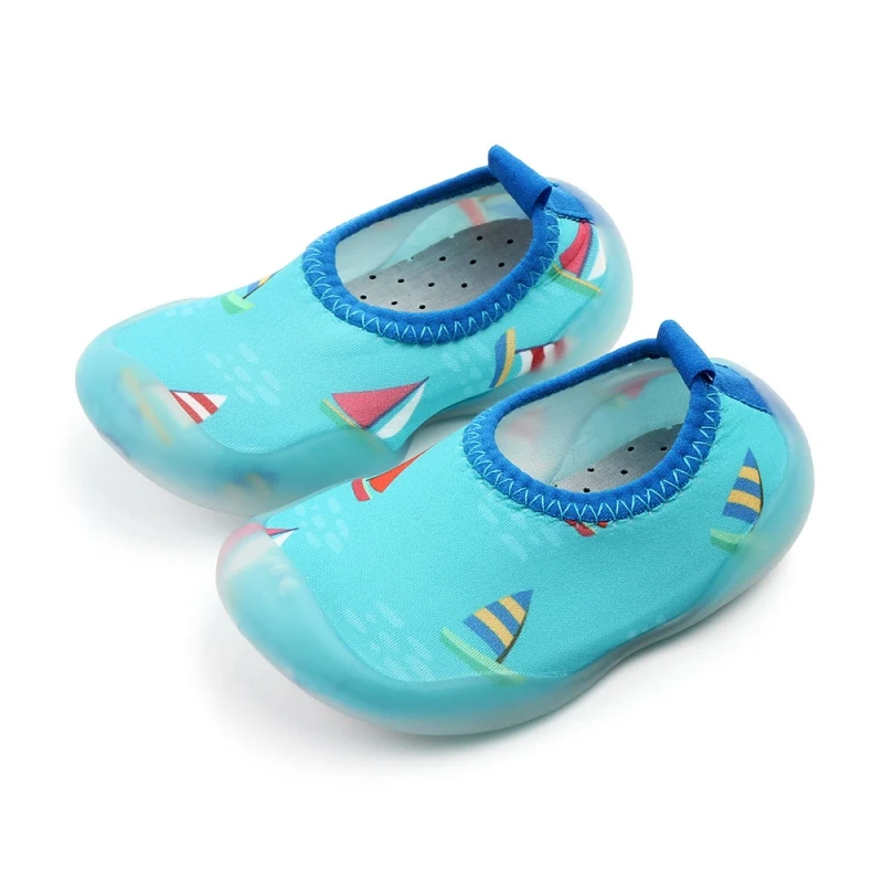 Носки для новорожденных мальчиков и девочек, Нескользящие мягкие носки на резиновой подошве, носки для малышей, носки-тапочки с рисунками животных - Цвет: A4