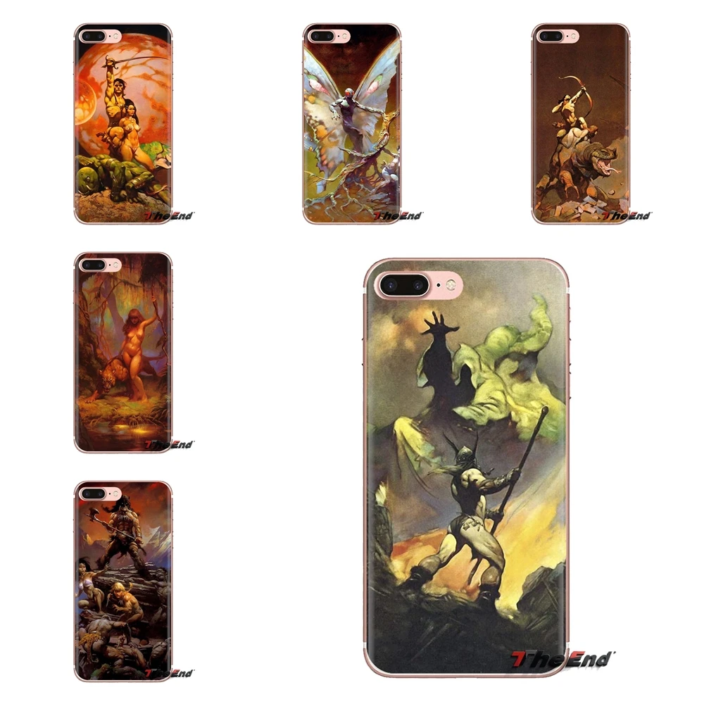 For Huawei Honor 5A LYO-L21 Y6 II Compact Y5 2 Y5II Mate 10 Lite Nova 2i 9i Frank Frazetta Jongar Fights Soft Transparent Covers |
