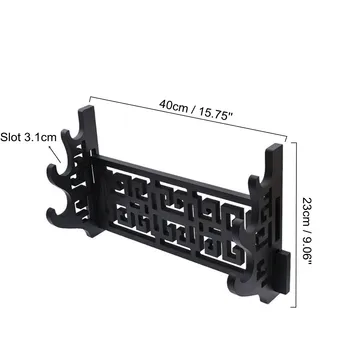 

New 3 Tier Black Vintage Sword Bracket Wall Mounted Sword Display Stand Rack For Katana Sword Hanger Bracket Home Decorative Cra