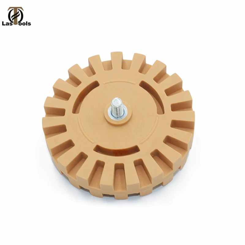 4 inch 100MM Universal Rubber Eraser Wheel For Remove Car Glue Adhesive Sticker Auto Repair Paint Tool Pneumatic Degumming Disc