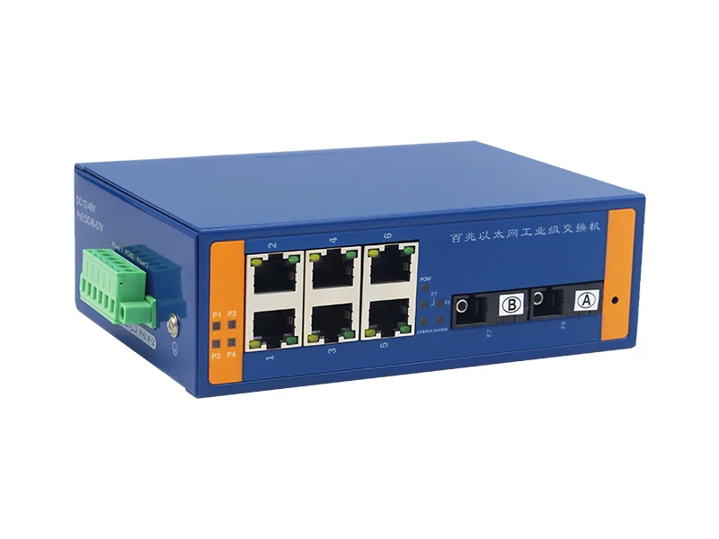 Промышленный Ethernet переключатель поэ 10/100 м Сигнал укрепления DIN рейки Тип сети