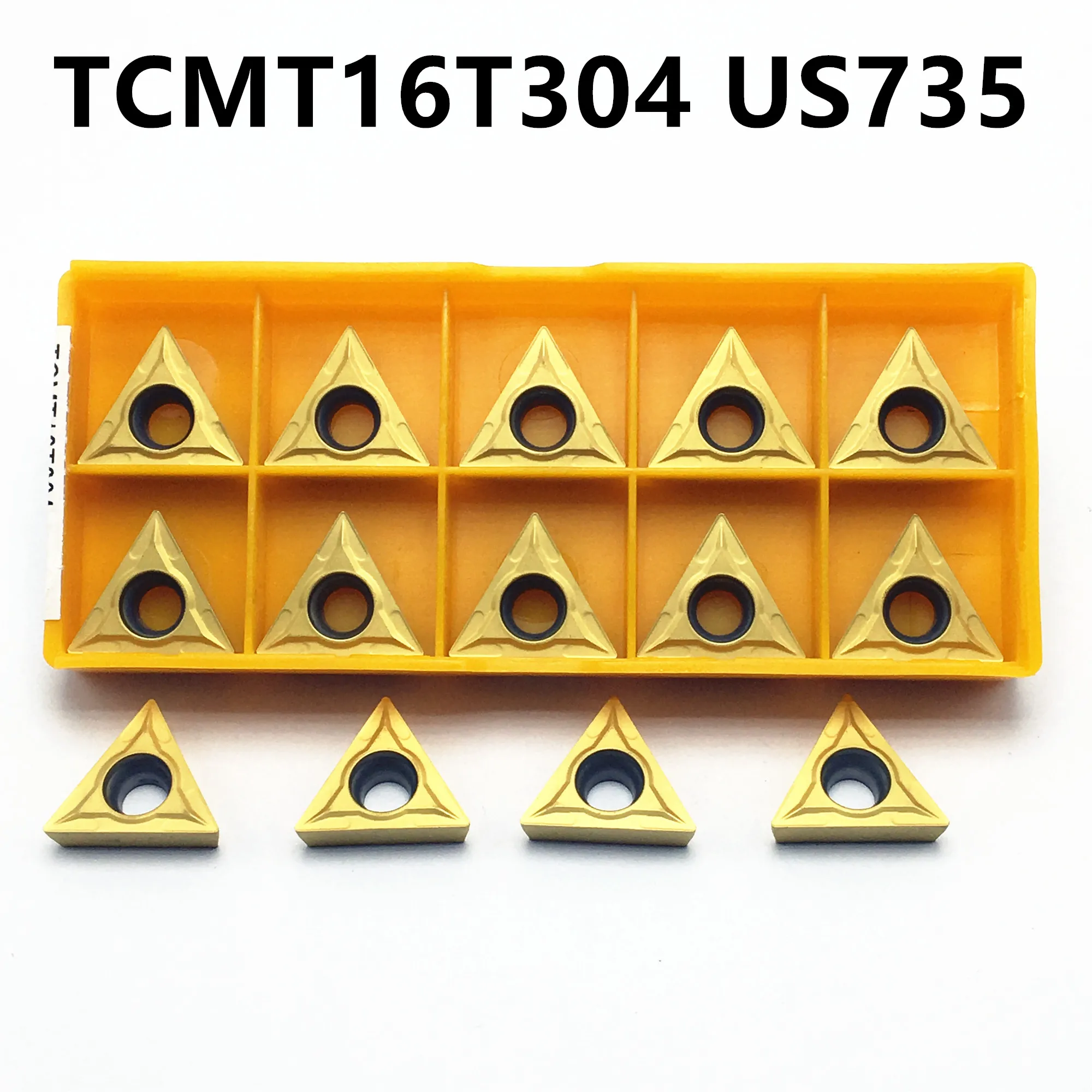 

Carbide insert TCMT16T304 US735 internal turning tool high quality TCMT 16T304 lathe tool carbide turning blade milling cutter