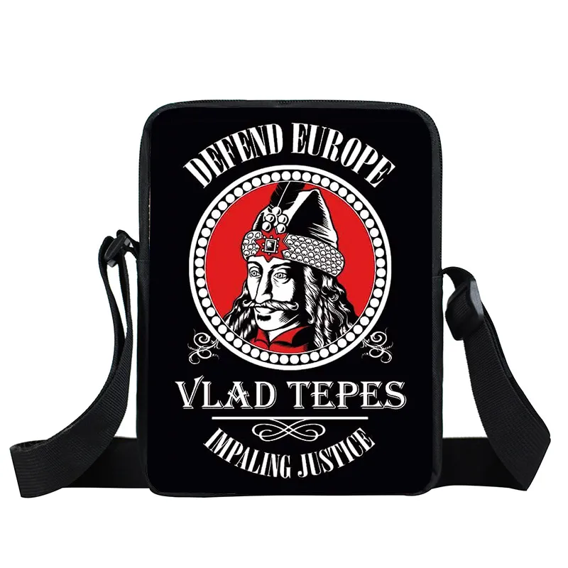 DRACULA VLAD TEPES The Impaler мини-сумка-мессенджер вампир женские мужские сумки через плечо подростковые мини-сумки через плечо Детские сумки для книг