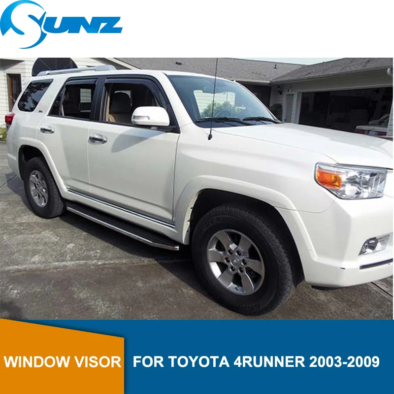 Дефлекторы боковых окон защиту от дождя для Toyota 4runner 2003 2004 2005 2006 2007 2008 2009 используются в качестве покрытия для Обтекатели SUNZ