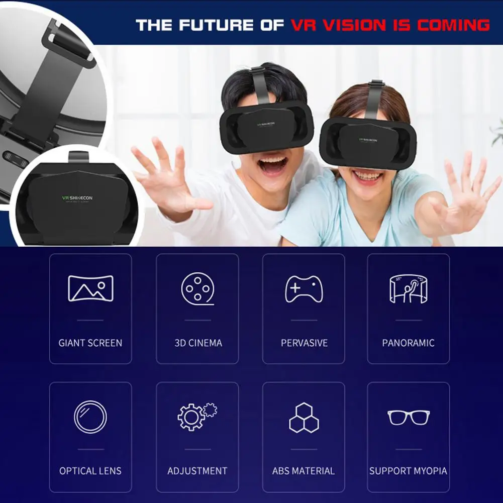 VR Virtual Reality Headset 3D VR Box Smart Glasses Goggles Headset Helmet For IOS Android Smart Phones Stereo