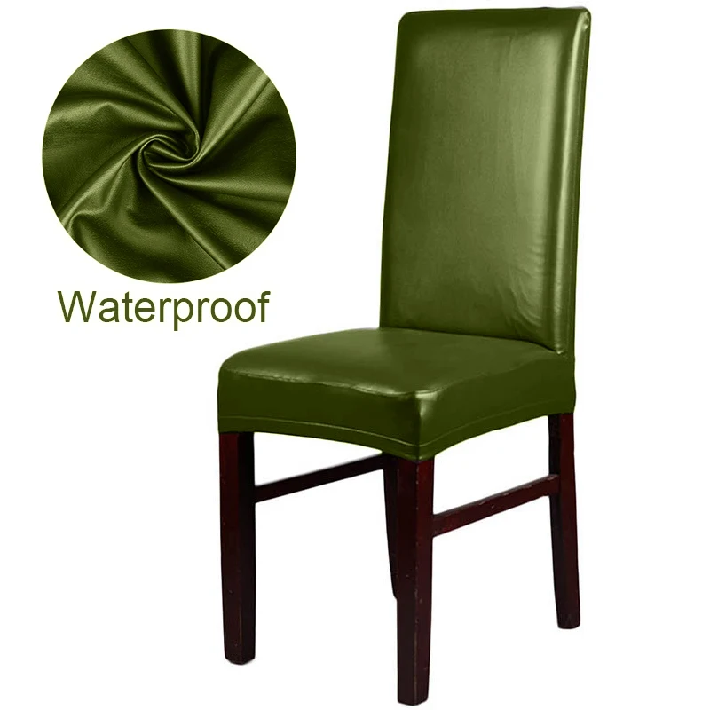 Waterproof Pu Dining Chair Cover 40 Chair And Sofa Covers