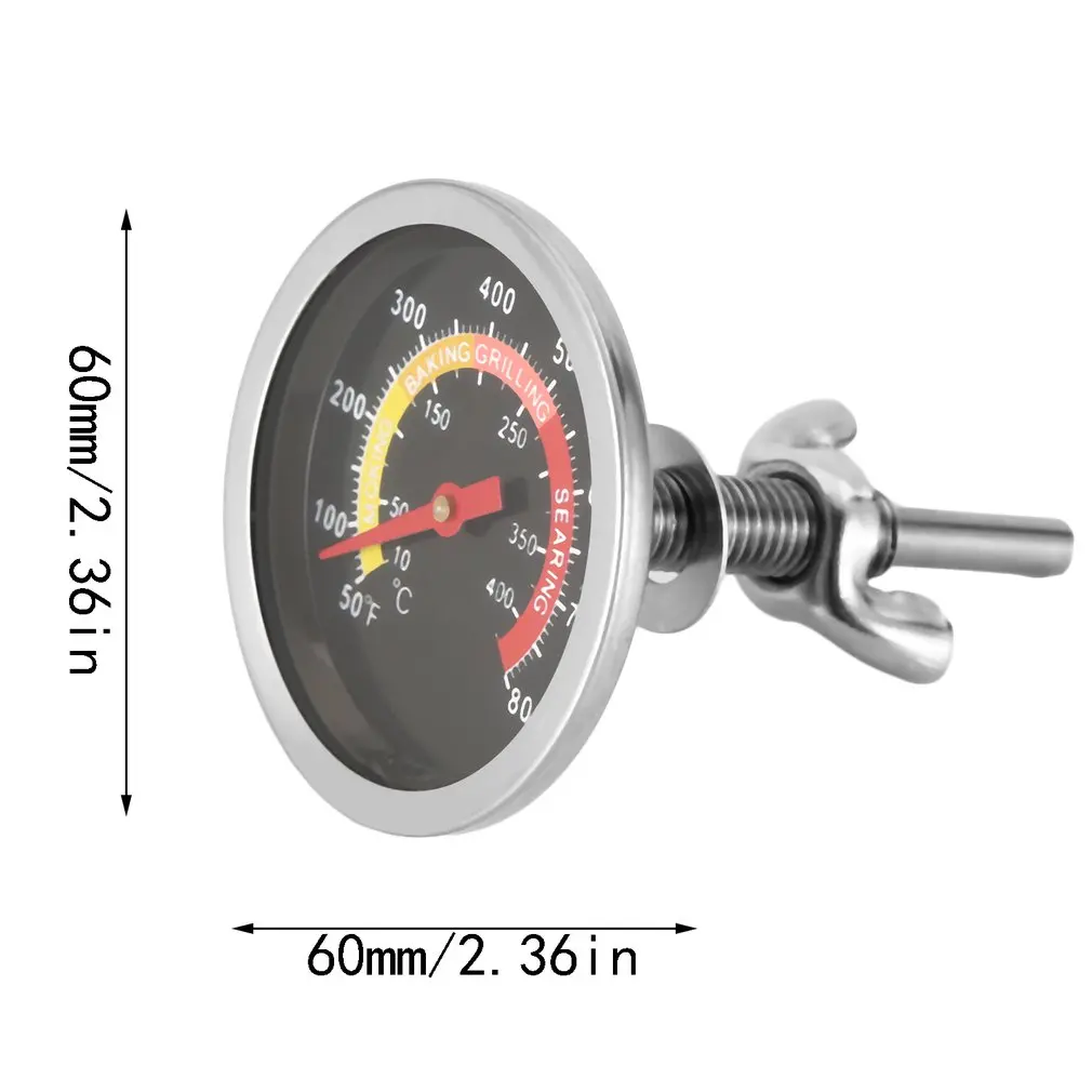Термометр для барбекю из нержавеющей стали с датчиком температуры 10-400 градусов Цельсия